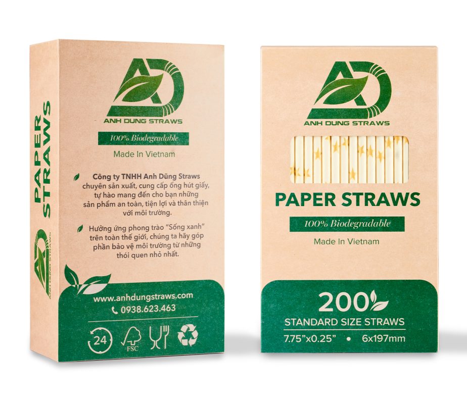 Gợi ý cách sử dụng ống hút giấy theo từng size tại Anh Dũng Straws