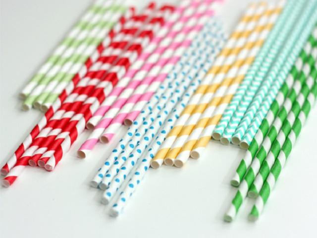 Hình ảnh ống hút giấy thân thiện với môi trường