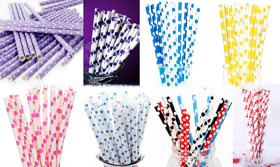 Ống Hút Giấy Chấm Bi Giá Ưu Đãi Mùa Hè Này