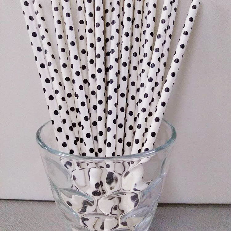 Ống Hút Giấy Chấm Bi Giá Ưu Đãi Mùa Hè Này