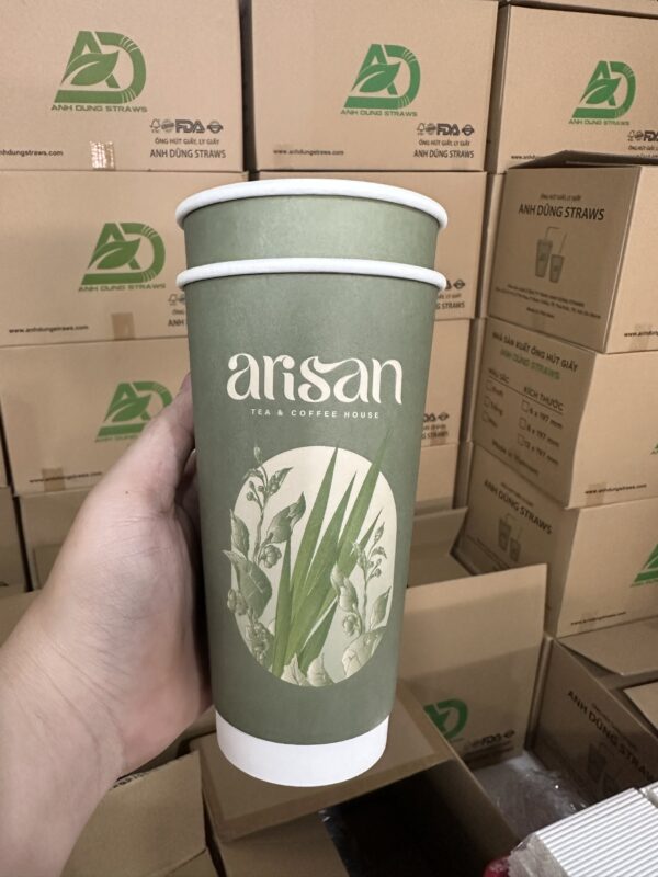 Ly giấy 22oz 2 lớp in logo