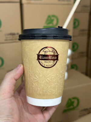 Ly giấy 14oz ép kim logo