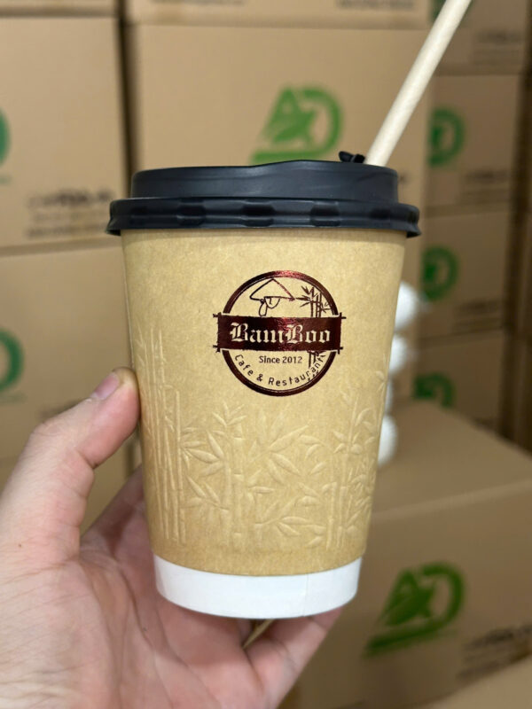 Ly giấy 14oz ép kim logo