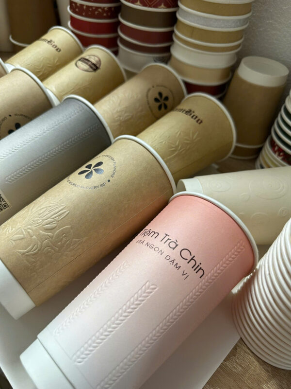 Ly giấy dập nổi theo yêu cầu